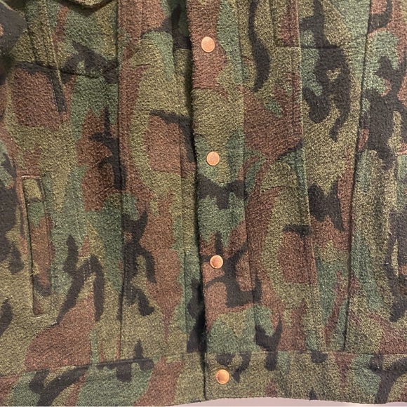 Raised by Wolves Camo Snap Front Jacket XL - Picture 4 of 8